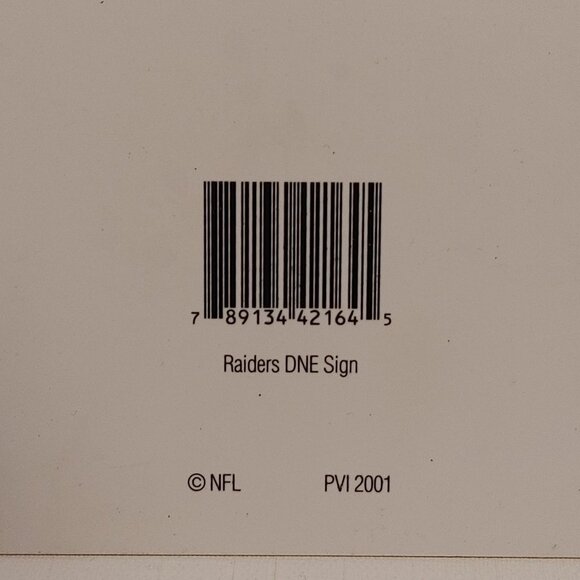 RETRO OAKLAND RAIDERS ROOM SIGN Do Not Enter RAIDERS Players ONLY NFL - Picture 4 of 4